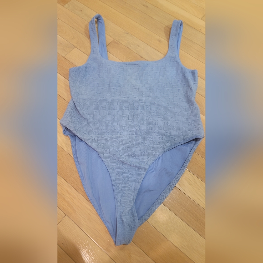 Alexander Wang Baby Blue Xl One Piece Bathing Suit